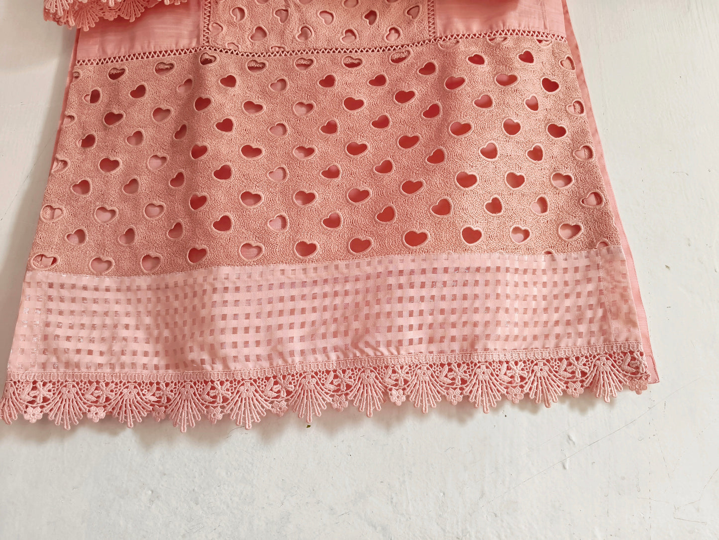 3-Piece Lawn Embroidered Suite soft pink