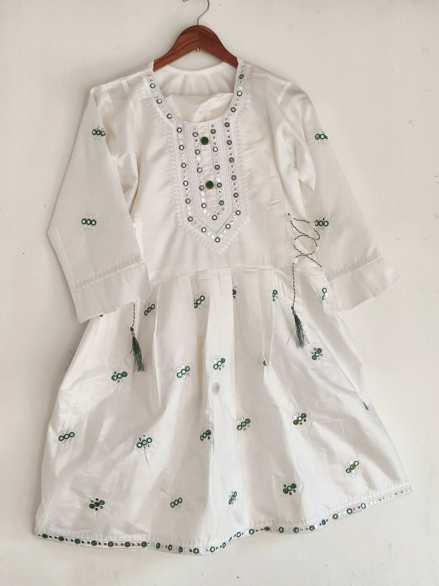2Piece White Embroidered Lawn Suit