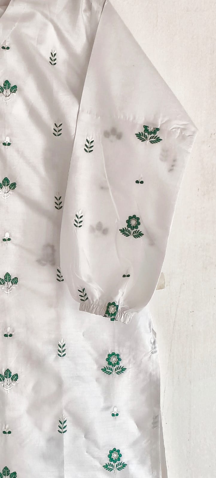 2Piece White Embroidered Lawn Suit