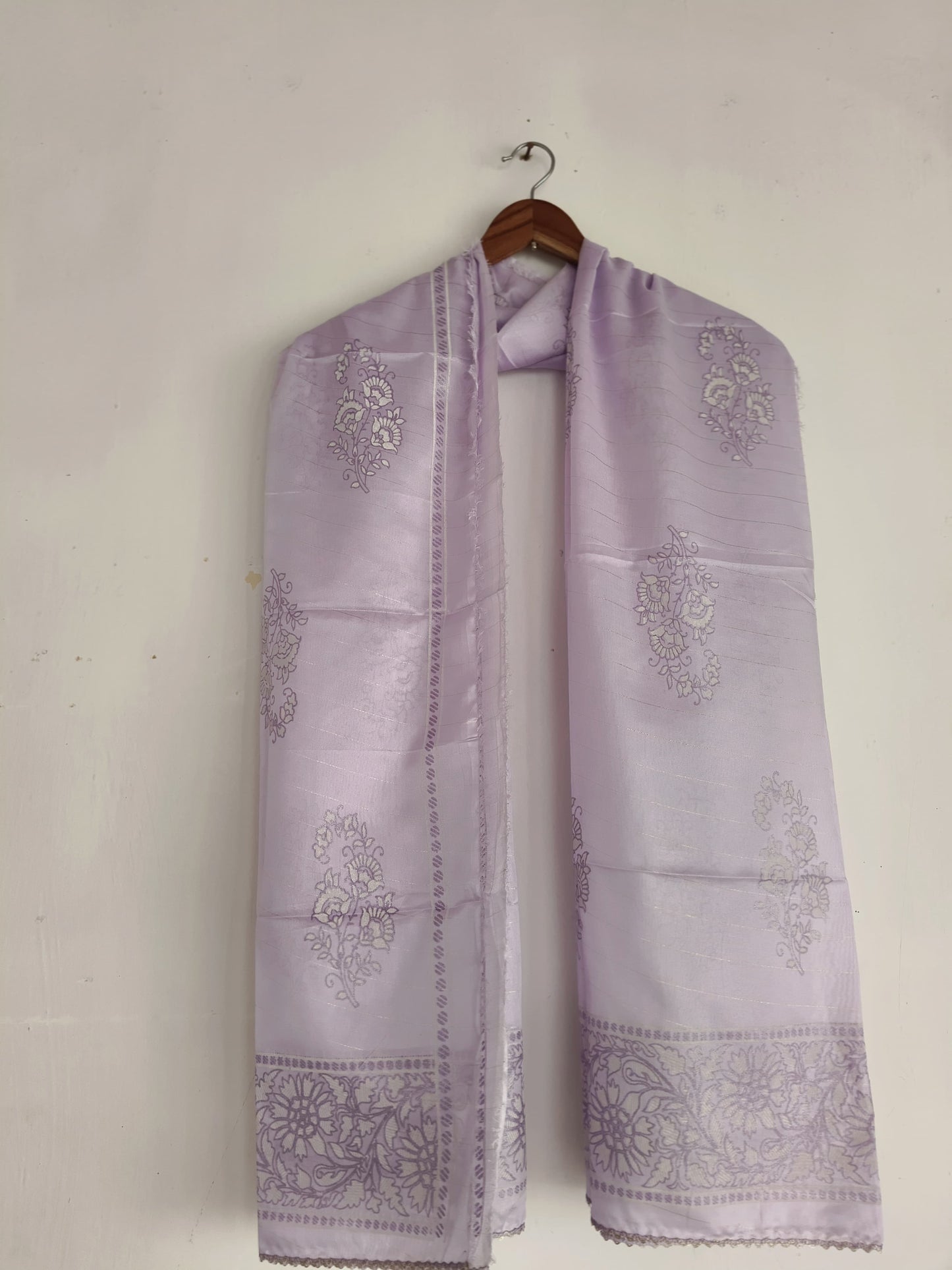 Embroidered 3-Piece Lawn Suit light purple