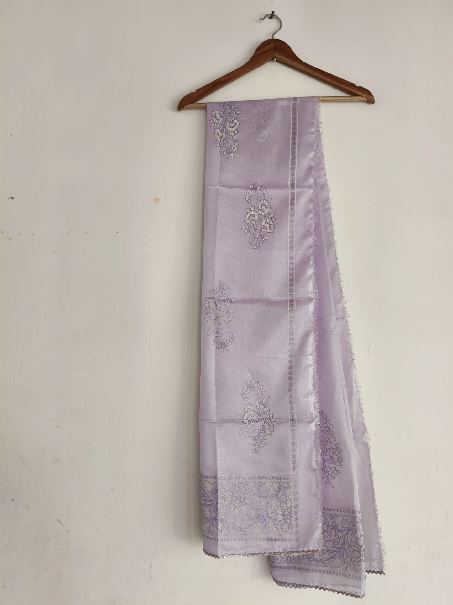 Embroidered 3-Piece Lawn Suit light purple